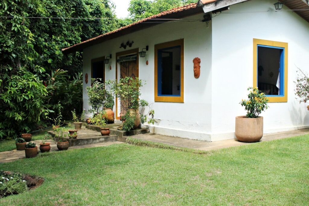house with yard